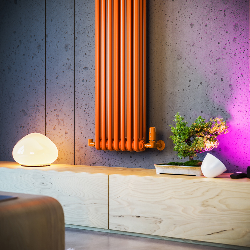 Terma Colorado 4010 BTU Orange Radiator 1800 x 339mm Image 8