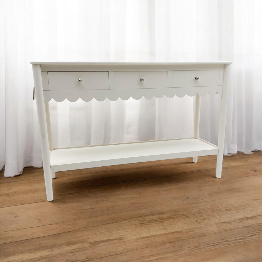 Acacia Home 3 Drawer Side Table Image 2