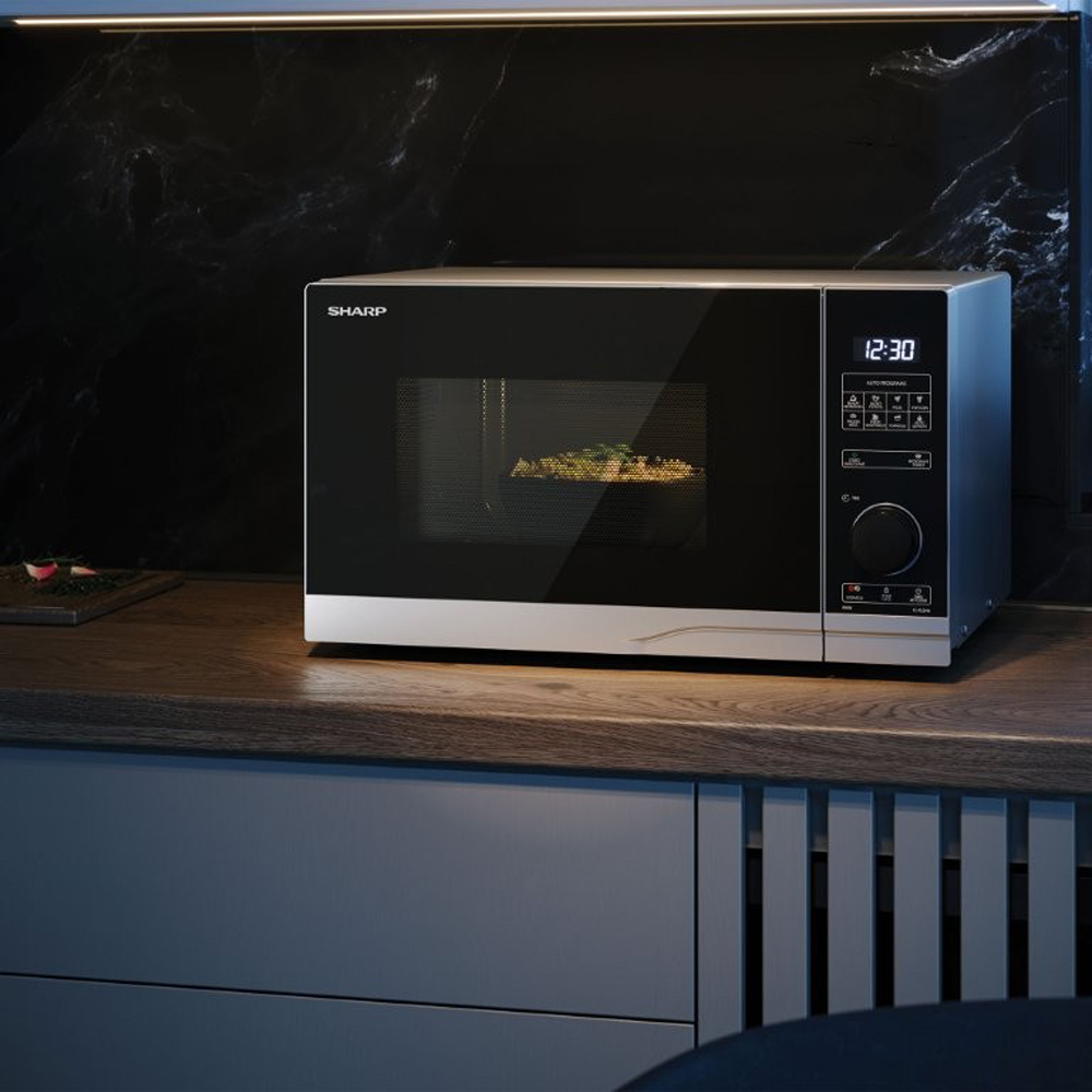 Sharp SP2541 Silver 25L Solo Digital Microwave 900W Image 6