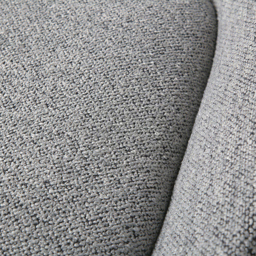 Pebble Set of 2 Light Grey Boucle Dining Chair Image 5