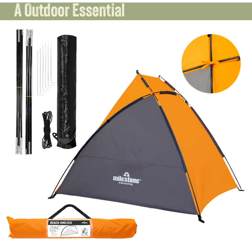 Milestone Camping UV50+ Protection Beach Shelter Image 8