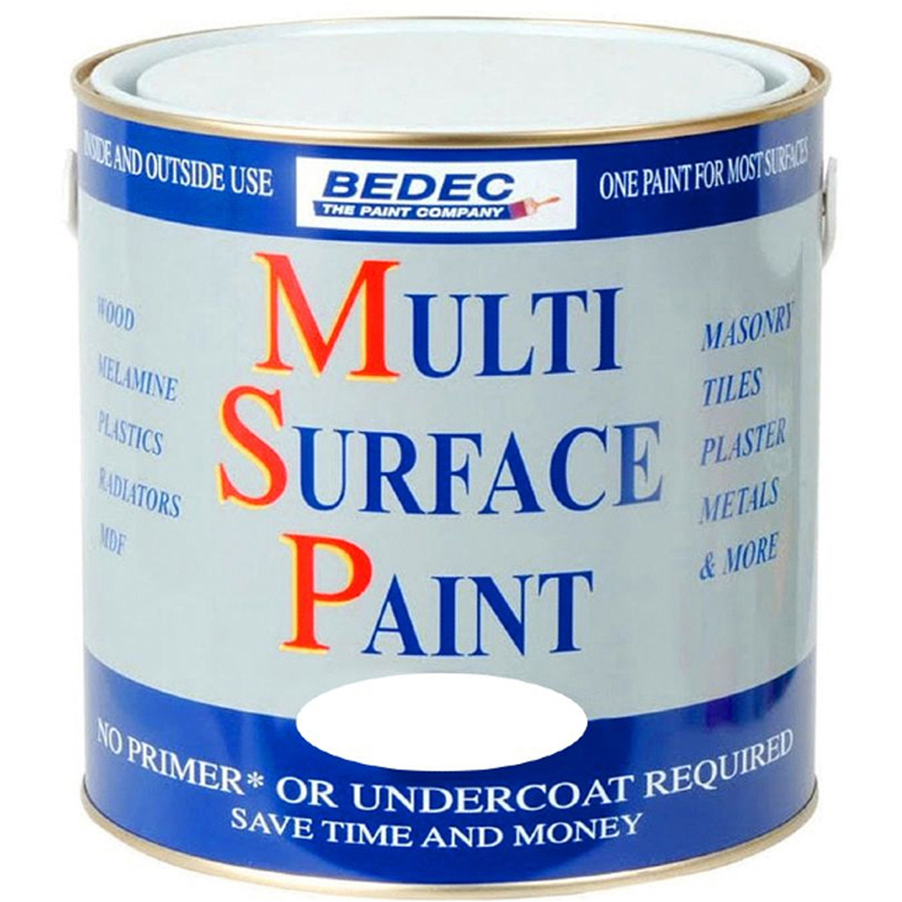 Bedec Regency White Satin Multi Surface Paint 2.5L Image 2