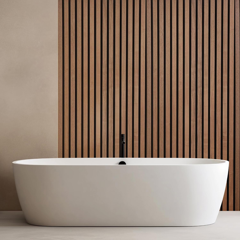 Home Treats Walnut Wooden 3D Acoustic Wall Panel 60 x 300cm Image 5