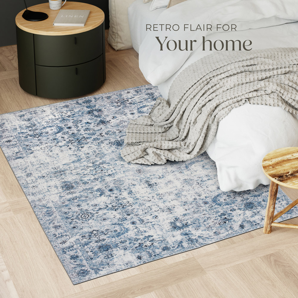 tectake Amara Vintage Non Slip Rug 170 x 120 x 0.6cm Image 5