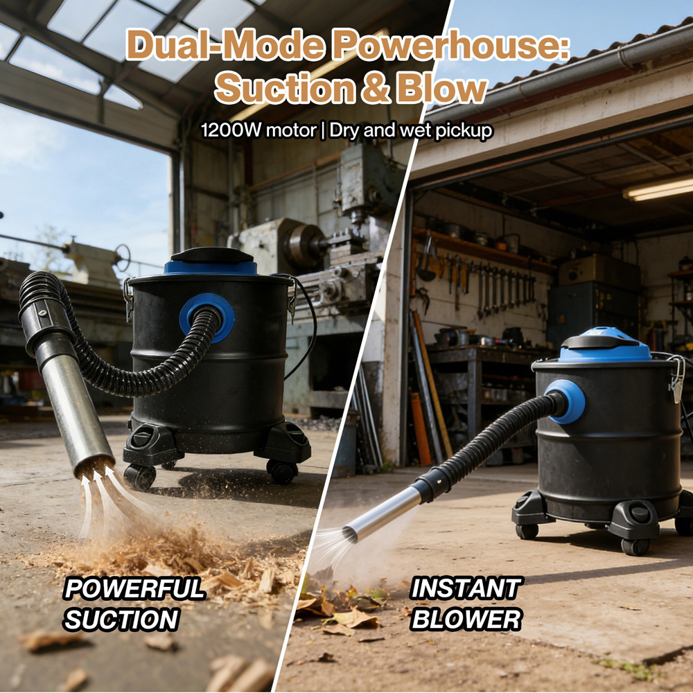 Spector RB1022-BK-UK Fireplace Ash Vacuum Cleaner 20L 1200W Image 8