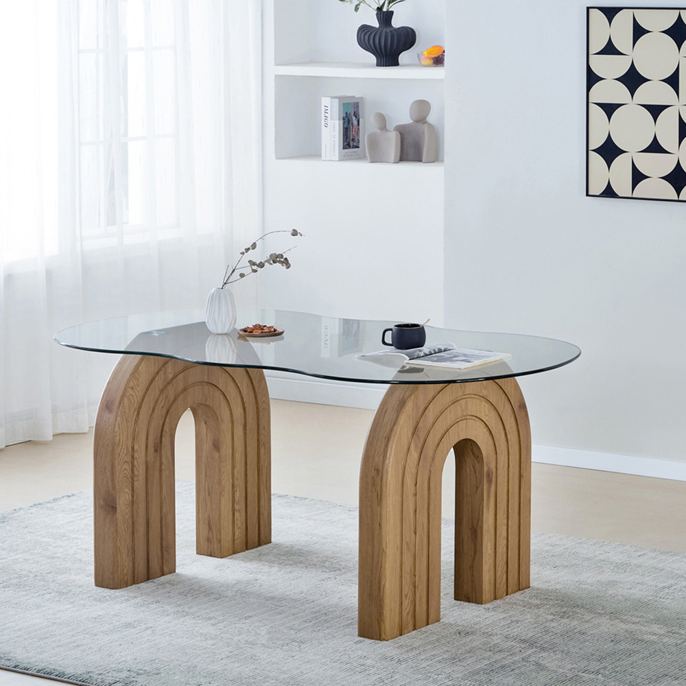 Salcombe Glass Dining Table Image 8