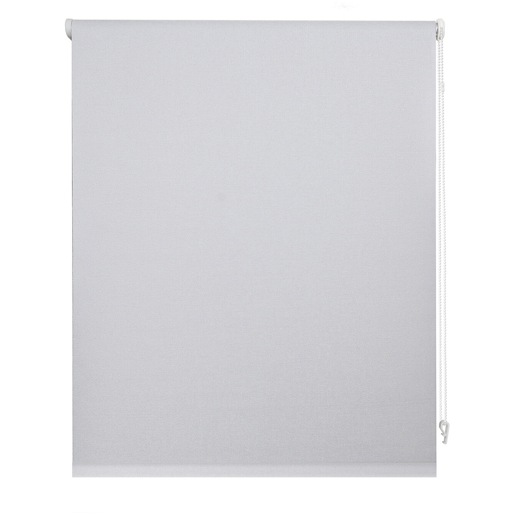 Textured Blackout Roller Blind White 90cm Image 5