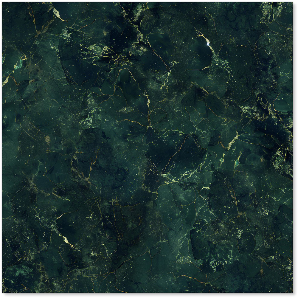 Warren Reed Designer Deep Green Quartz Effect Glass Kitchen Splashback 60 x 60cm Image 2