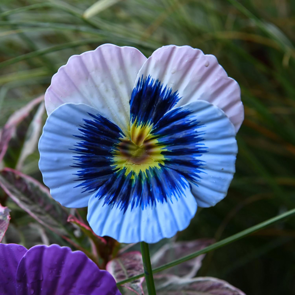 Garden Gear Mixed Metal Pansy Stake 60cm 12 Pack Image 4