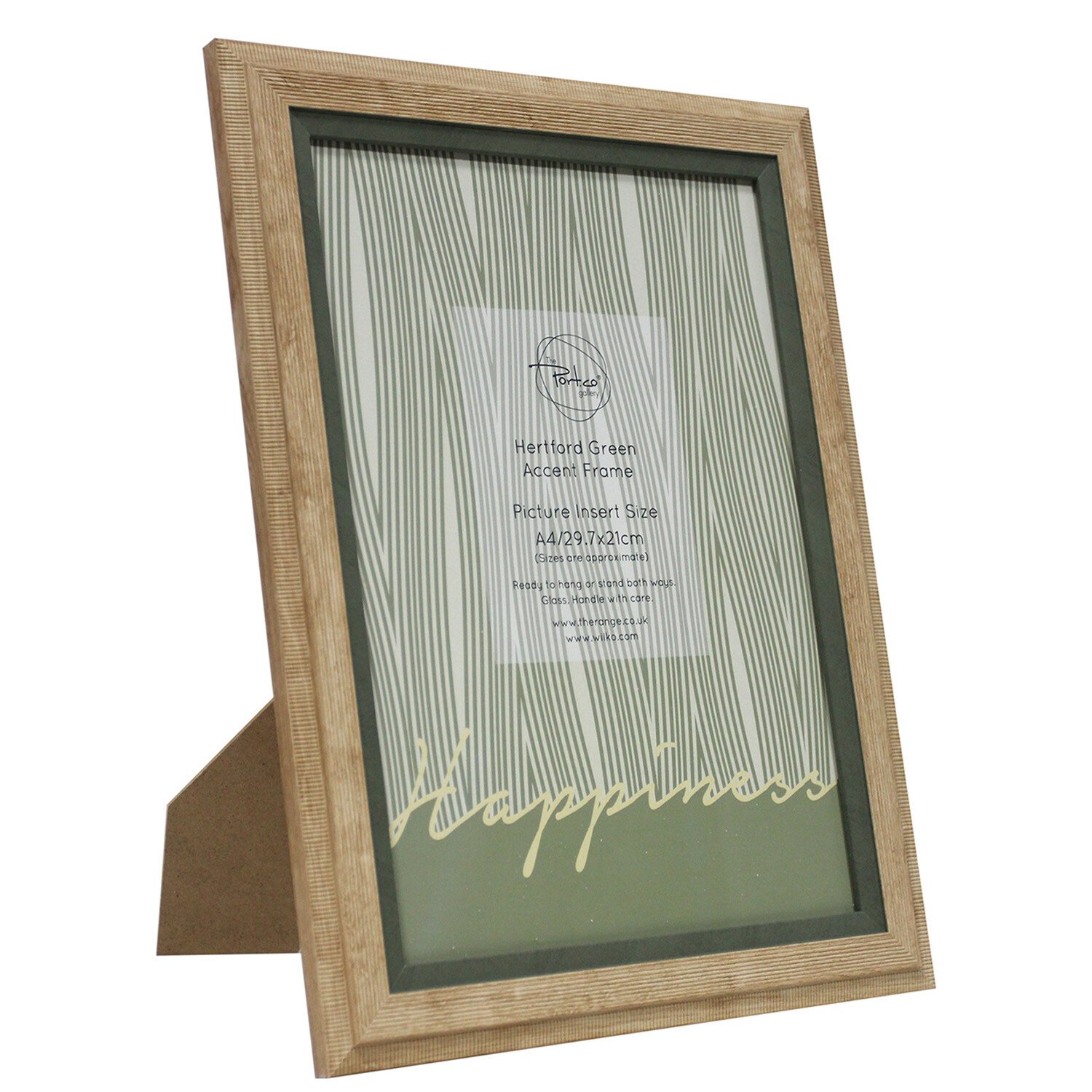 Hertford Green Accent Frame - Natural / A4 Image 2