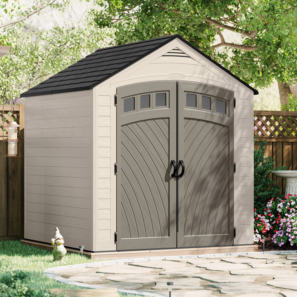 Suncast Vista 7 x 7ft Apex Storage Shed Image 2