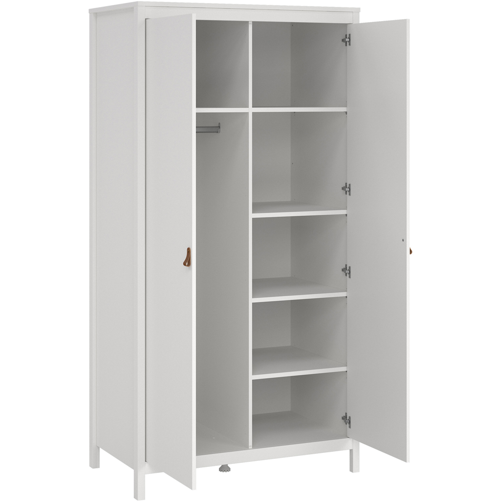 Florence Barcelona 2 Door White Wardrobe Image 4