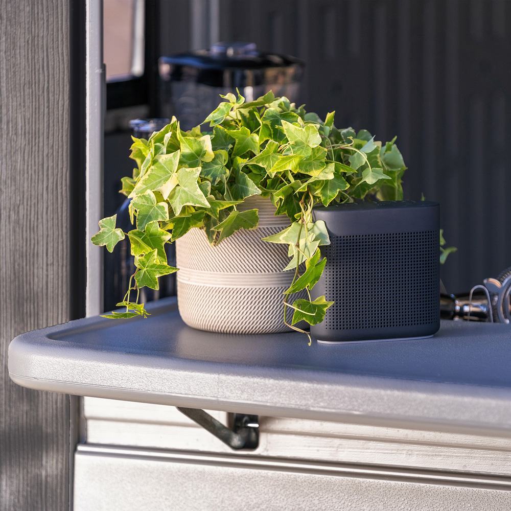 Suncast Cabana 8 x 7ft Cool Grey Entertainment Storage Shed with Fold Down Bar Top Image 7