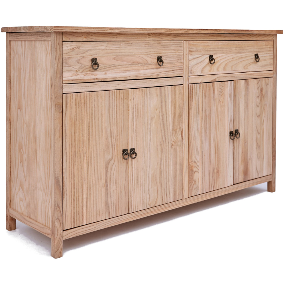Montese 4 Door 2 Drawer Light Wood Sideboard Image 3