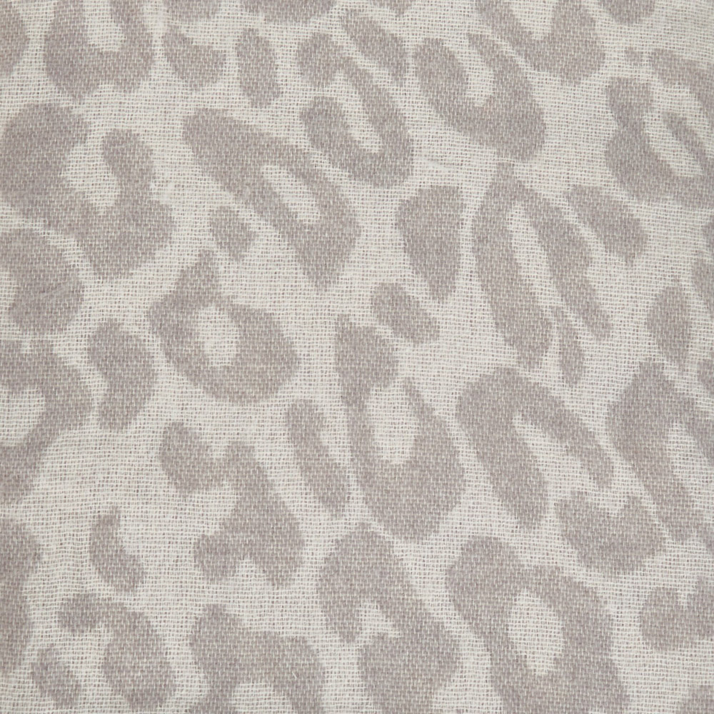Leopard Print Woven Throw Grey Image 5