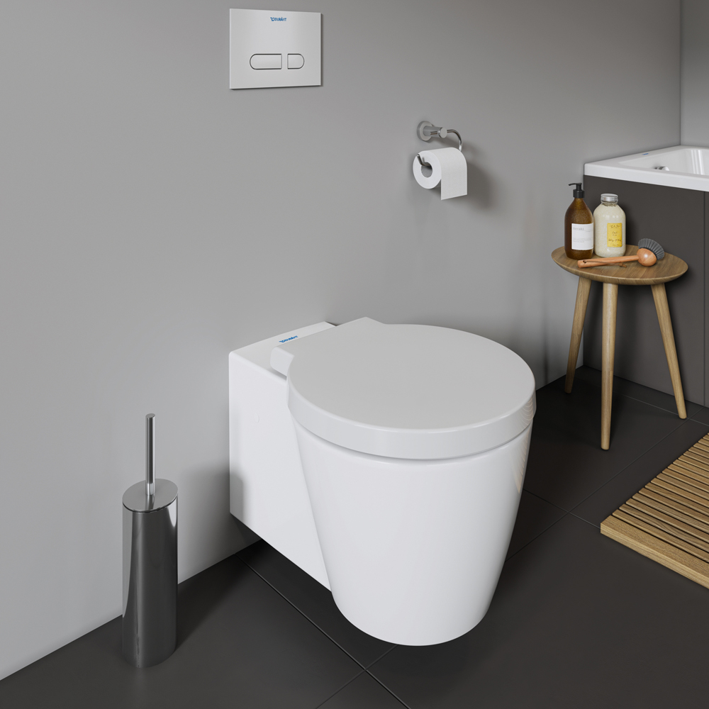Duravit Starck 1 White Toilet Seat and Cover 420 x 453mm Image 4