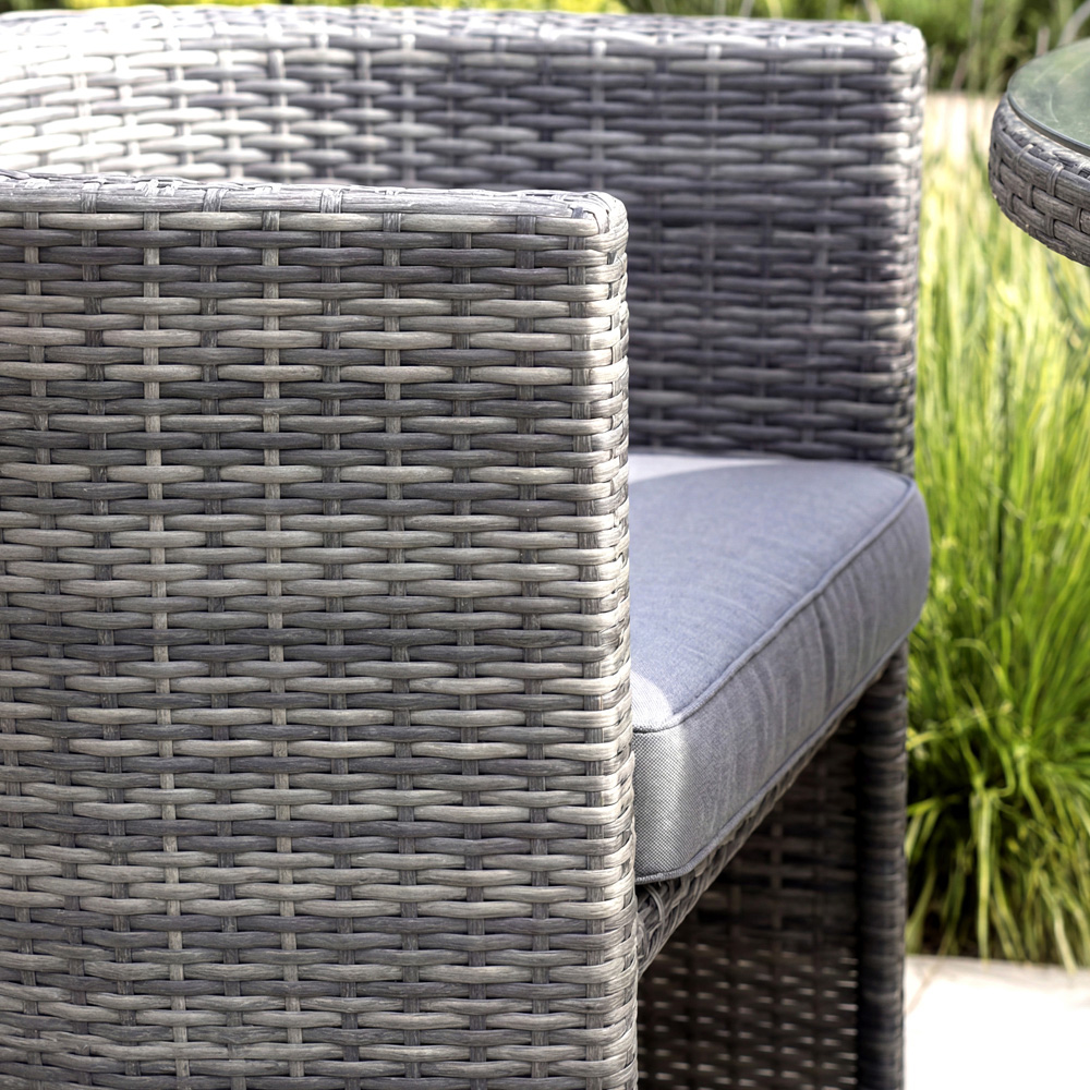 Charles Bentley St Tropez 2 Seater Bistro Set Grey Image 7