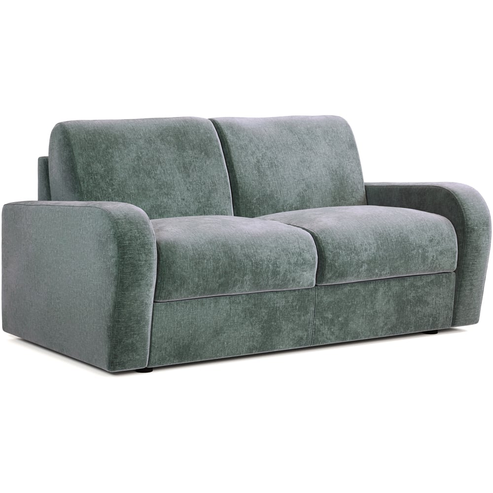 Jay-Be Deco 2 Seater Cosy Chenille Aqua Sofa Bed with e-Sprung Mattress Image 2