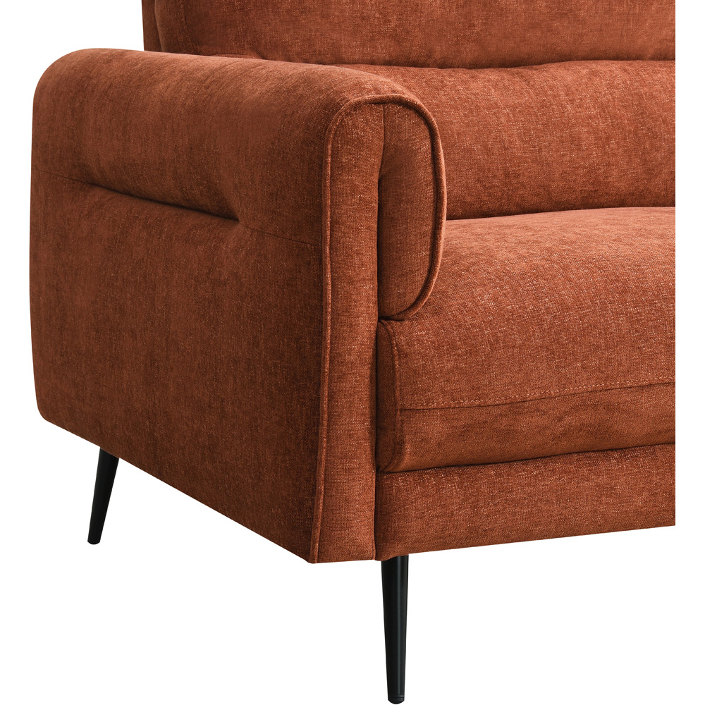 Harlem 3 Seater Rust Sofa Image 3