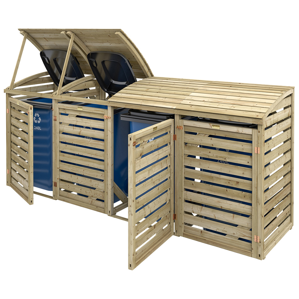 Rowlinson Quadruple Bin Storage Unit Image 6