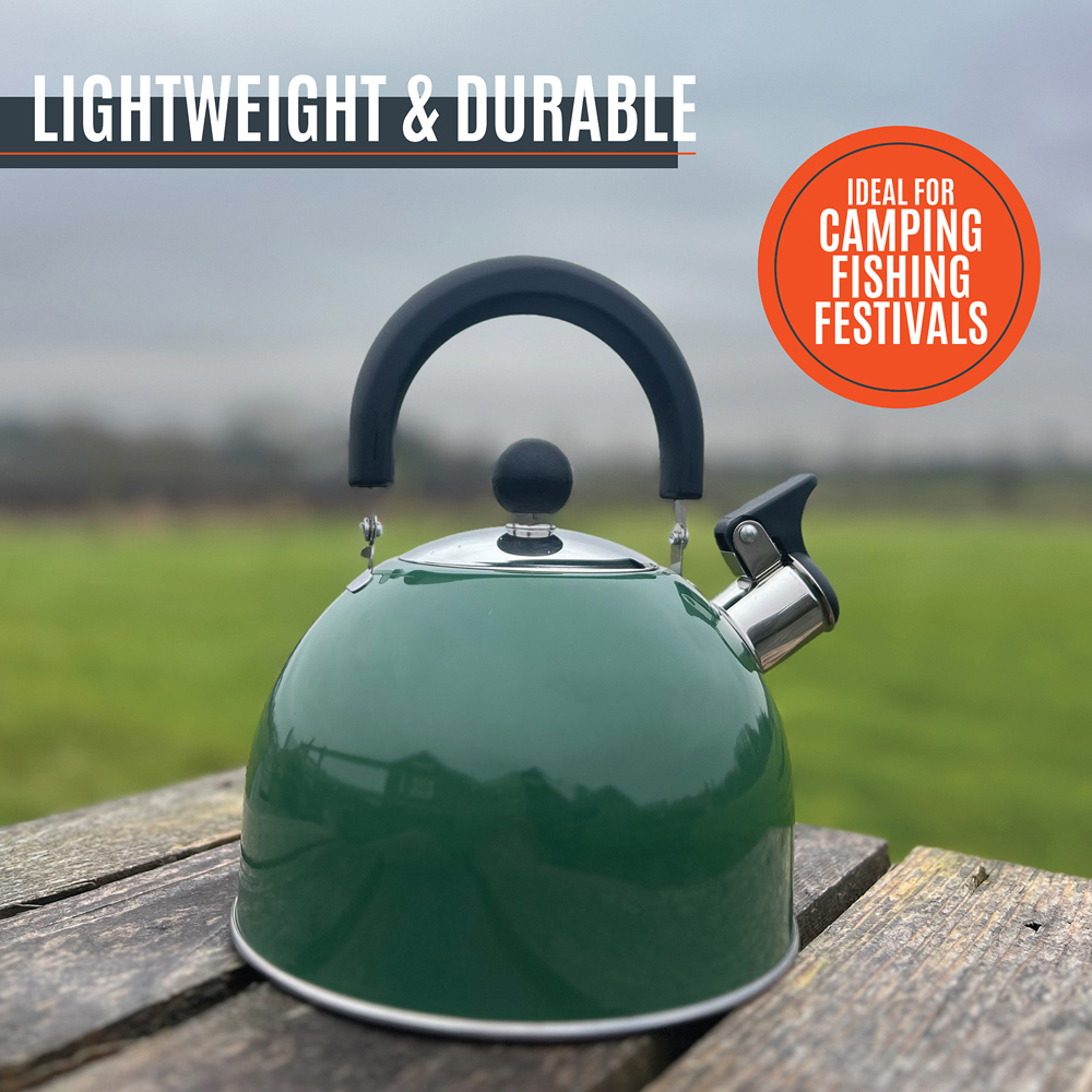 Milestone Camping Green Stainless Steel Kettle 2L Image 4