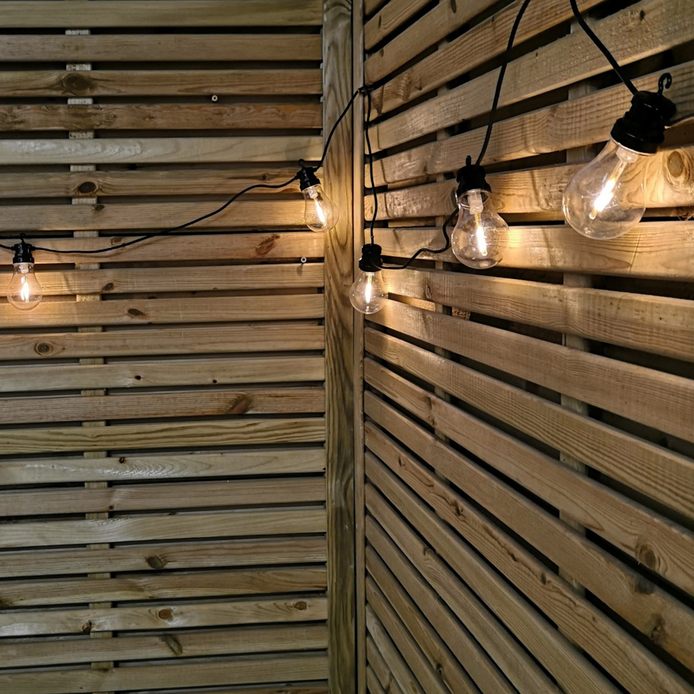 Samuel Alexander Warm White Festoon Bulb Lights with Timer Function 4.5m 10 Pack Image 6