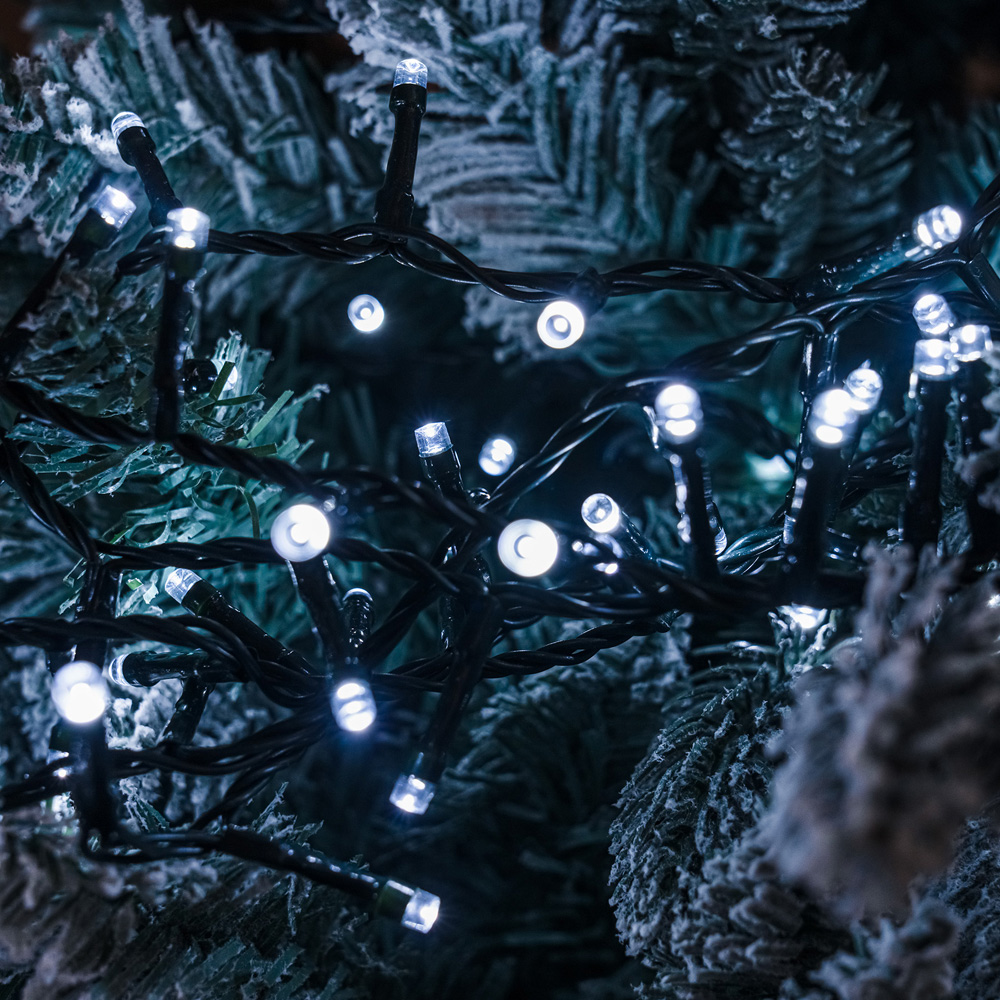 The Christmas Centre 750 Bright White LED Multifunction Green Cable Compact String Light 18.75m Image 3