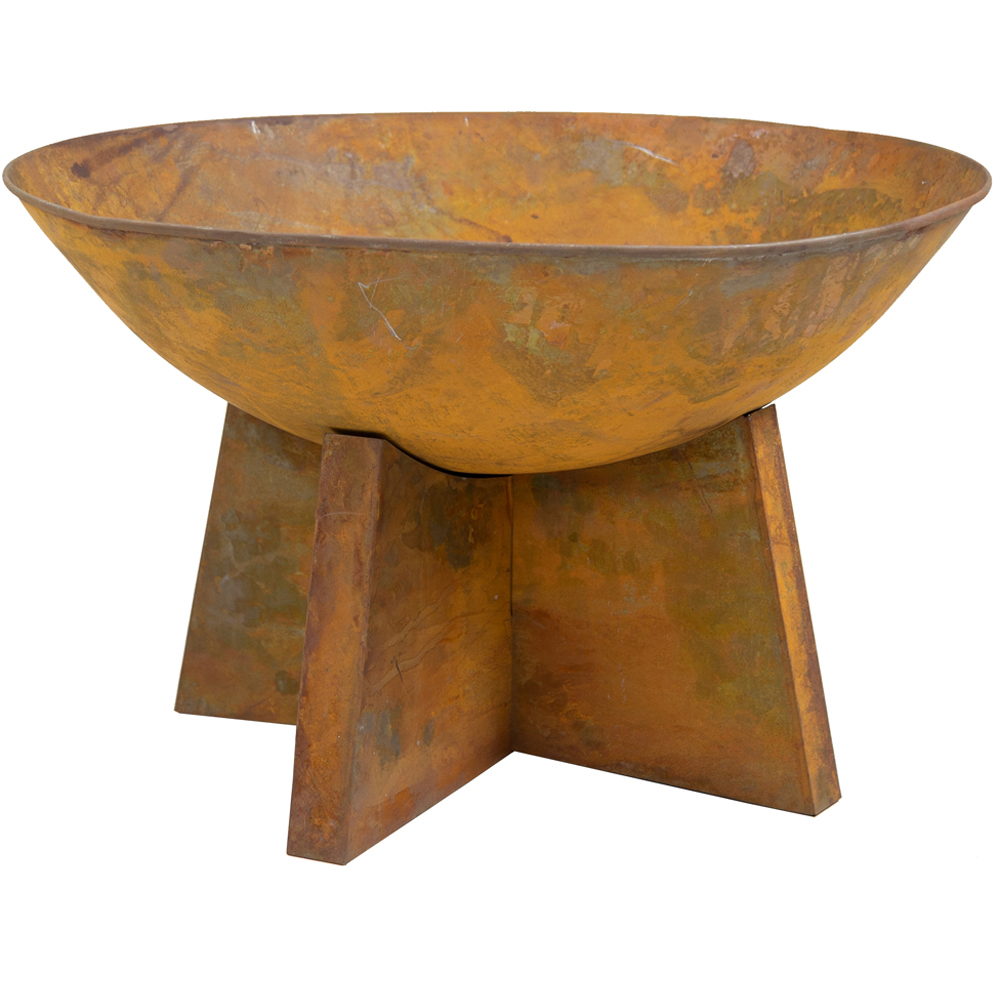 Charles Bentley Rust Fire Pit 60cm Image 2