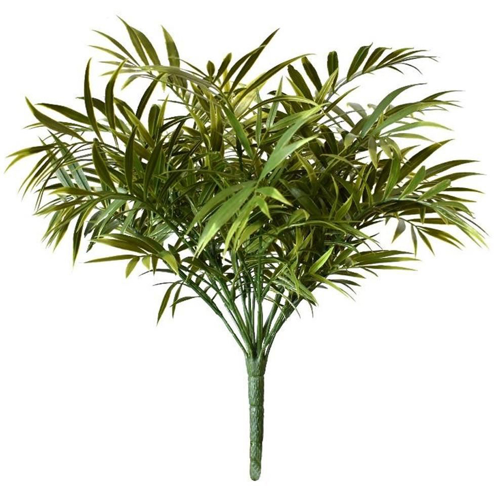 Leaf Green Palm Tree Fire Retardant Artificial Plant Stem 40cm 6 Pack Image 2