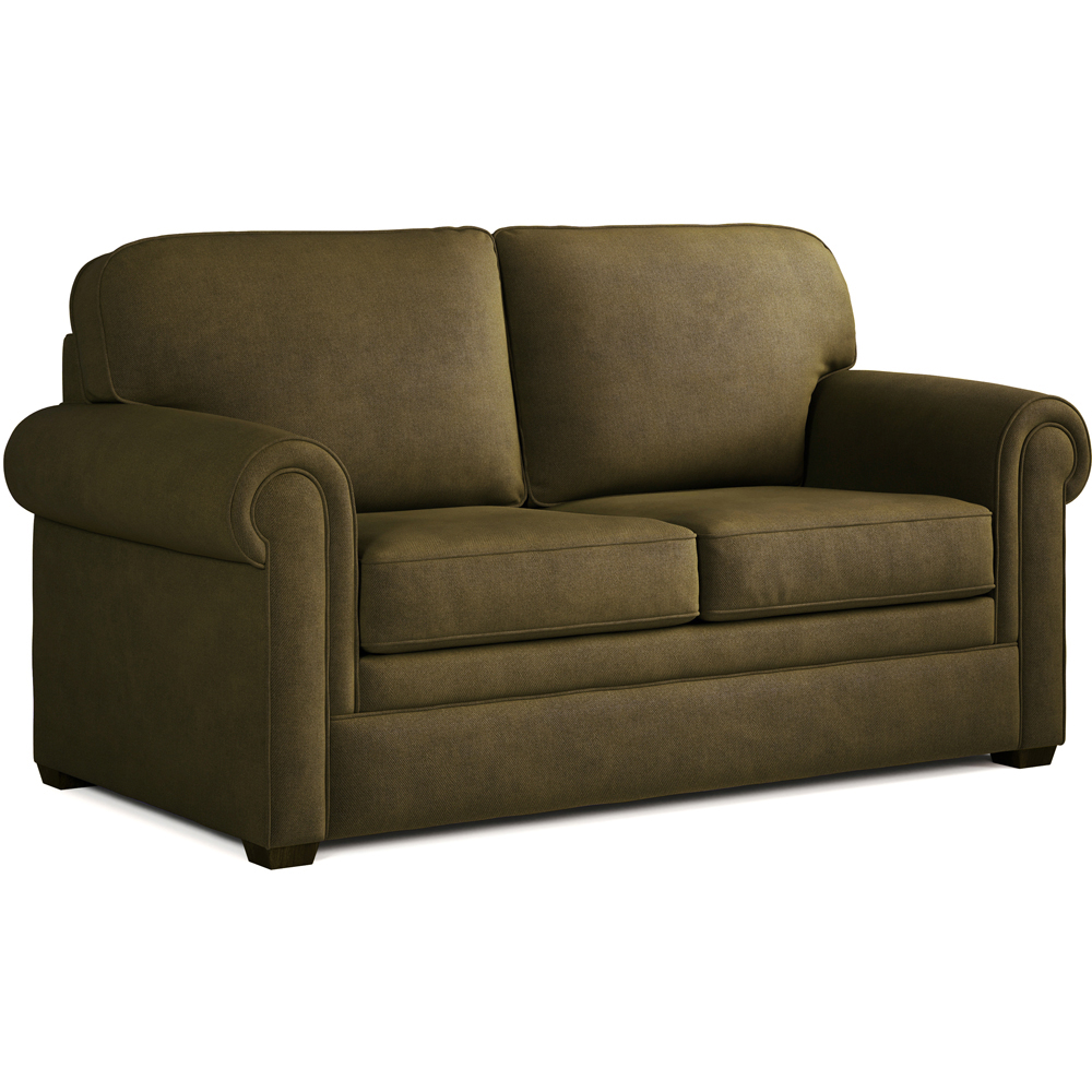 Jay-Be Heritage 2 Seater Brushed Twill Hunter Sofa Bed with e-Pocket Mattress Image 2