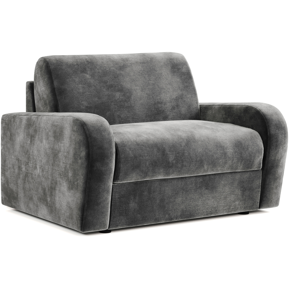 Jay-Be Deco Luxe Velvet Steel Snuggler Sofa Bed with e-Sprung Mattress Image 2