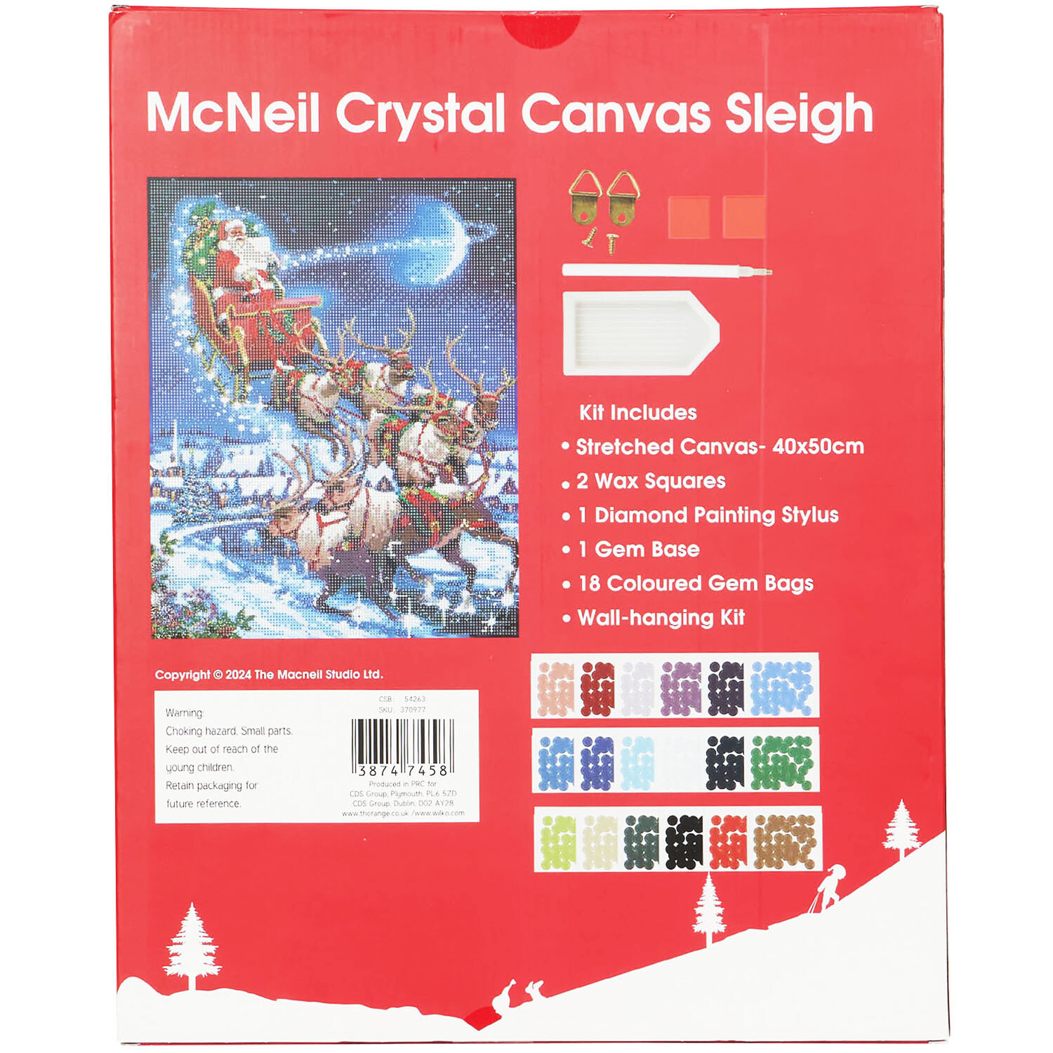 McNeil Crystal Canvas Sleigh Image 2