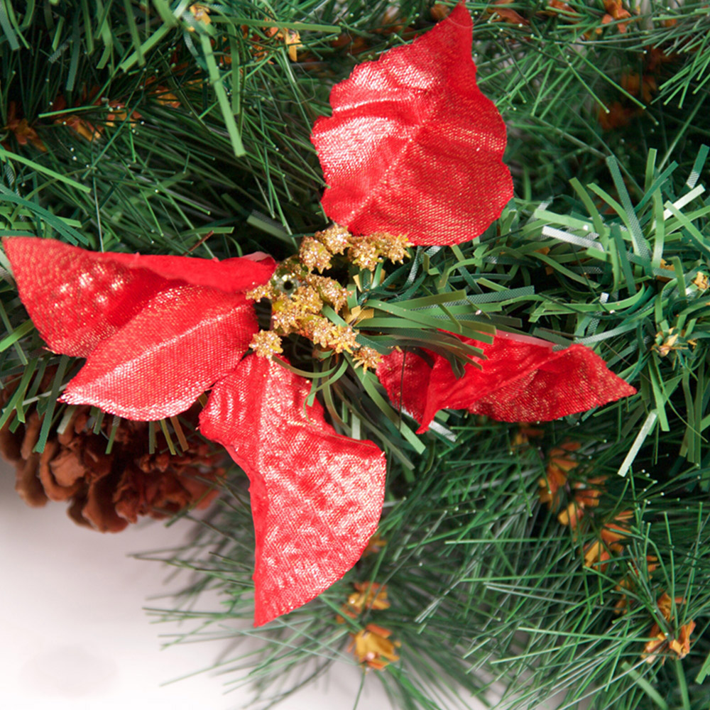 Best Artificial Red Christmas Garland 270cm Image 7