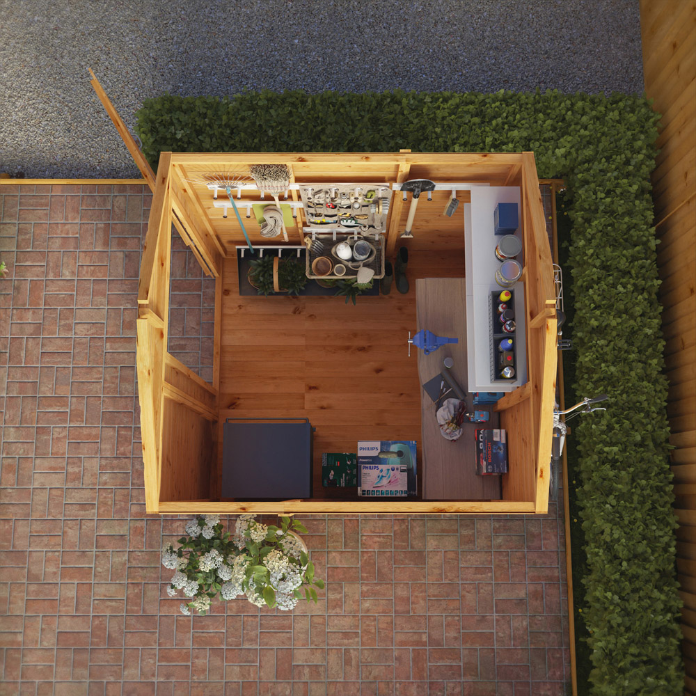 Mercia Woodsman 6 x 6ft Shiplap Apex Shed Image 6