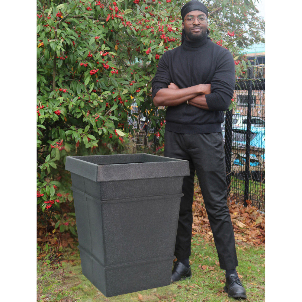 Trifibre Chatsworth Granite Roto Moulded Planter 80 x 60cm Image 5