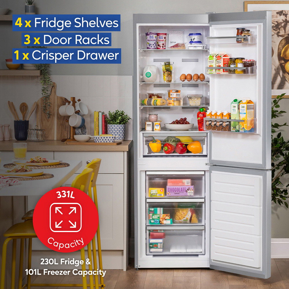 Russell Hobbs RH185FF601C1SS Stainless Steel Total No Frost 331L Fridge Freezer Image 7