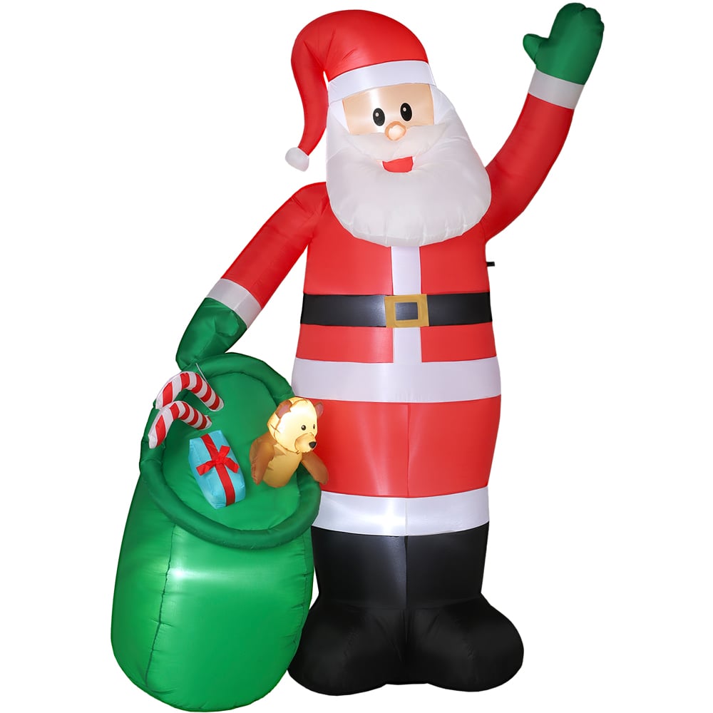 Everglow Giant Christmas Blow Up Inflatable Santa Claus Decoration with Built-in LEDs 9ft Image 2