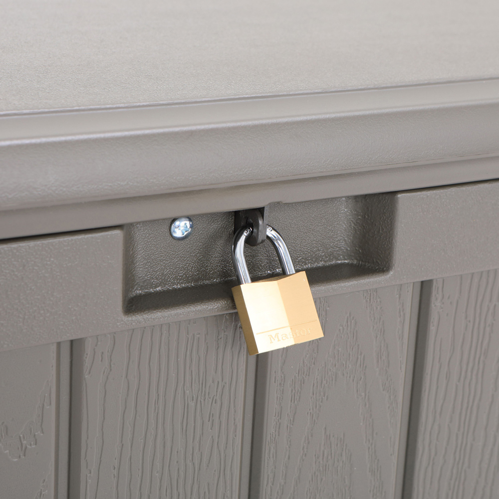 Lifetime Products 439L Brown Outdoor Deck Storage Box Image 5