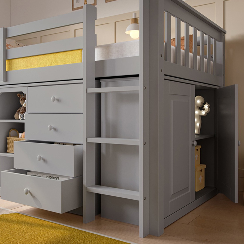 Flair Oban Single Grey Cabin Bed Image 2