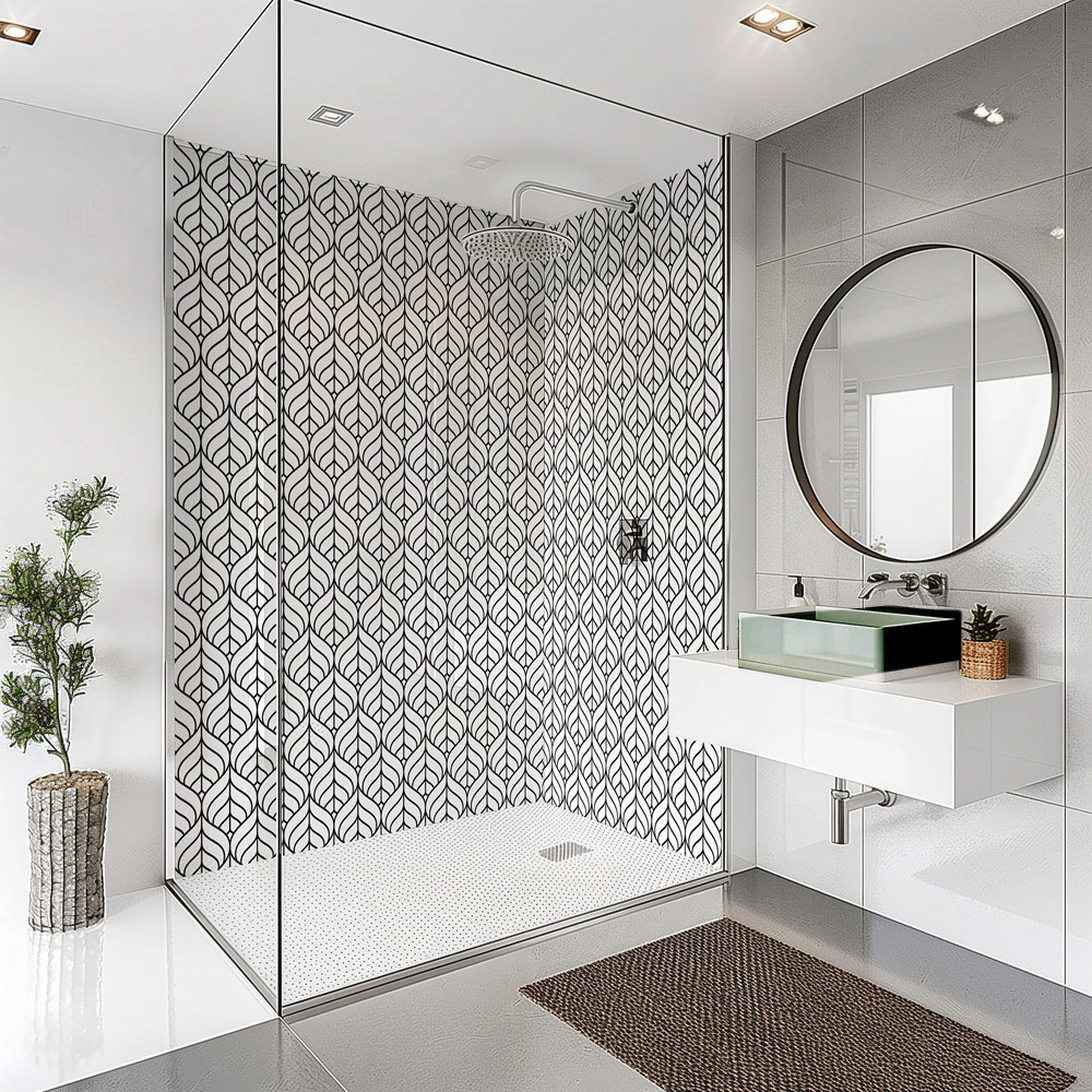 Splashbax Premium Artisan Monochrome Di Bond Shower Panel 2400 x 900mm Image 5