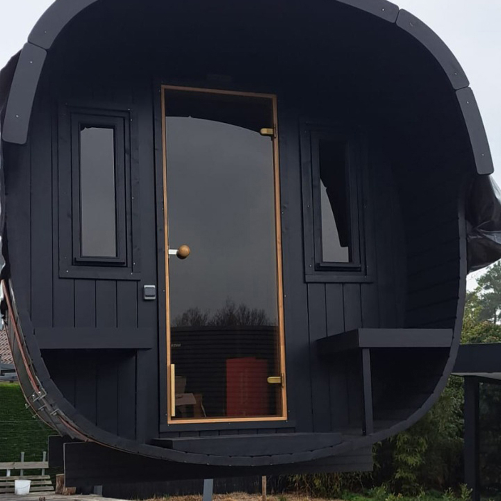 Stjarna Icon 292 Black Thermowood Outdoor Sauna 7.5 x 9.5ft Image 4