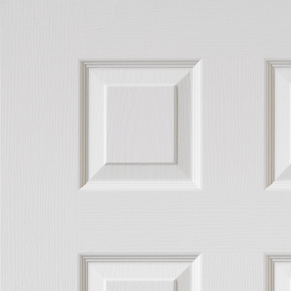 JB Kind Classic Colonist Grained White Moulded Primed Internal Door 204 x 926mm Image 3