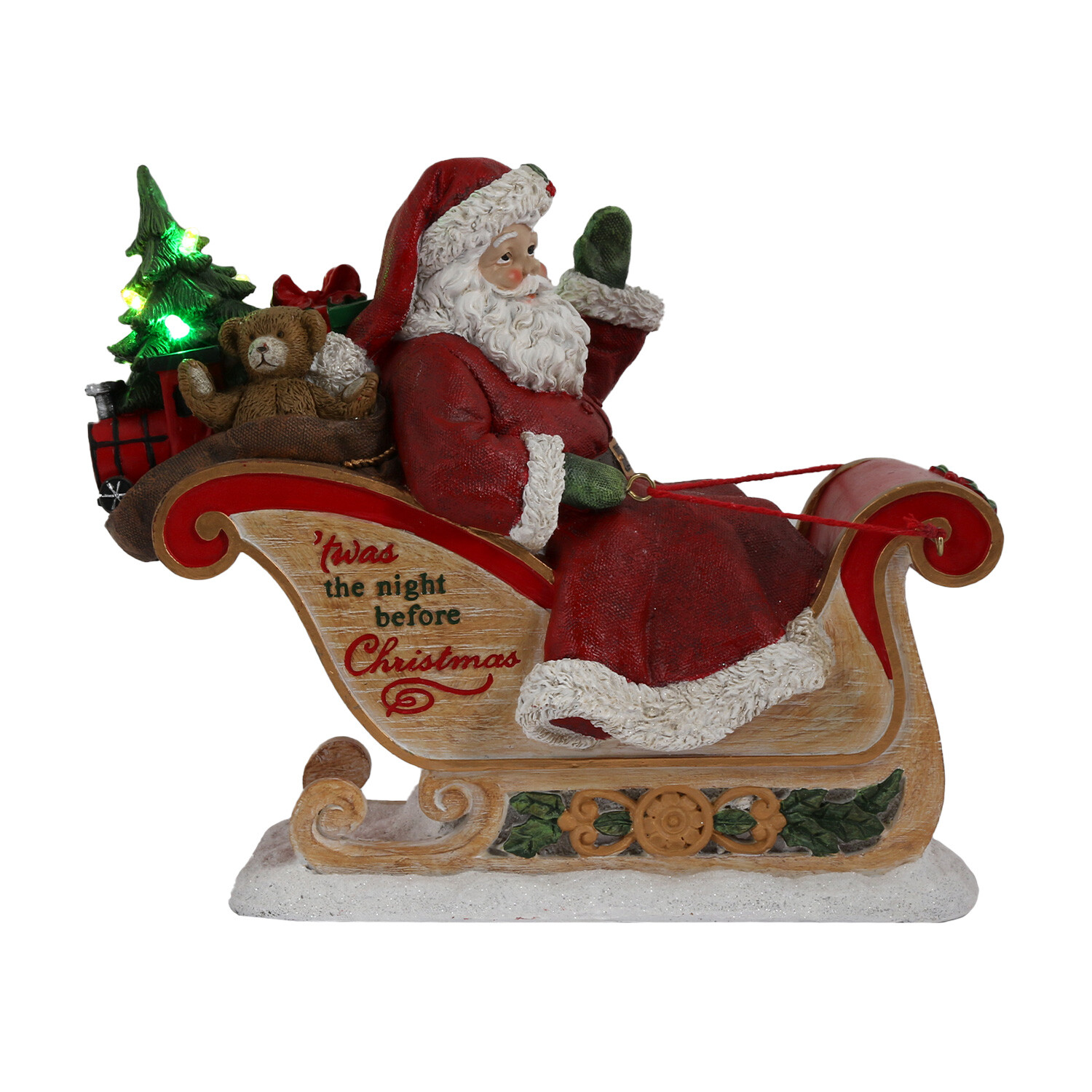 The Night Before Christmas LED Santa Sleigh Image 2