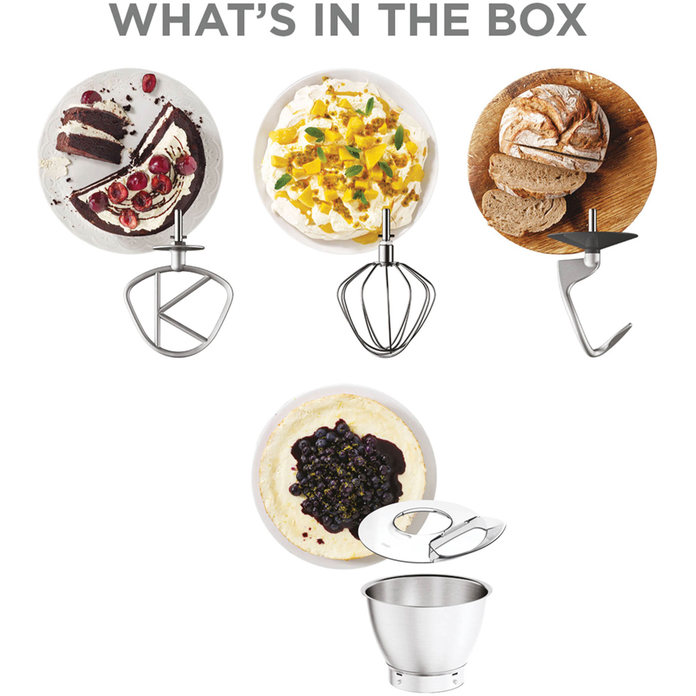 Kenwood Chef Baker KW0305 White 5L Titanium Stand Mixer Image 8