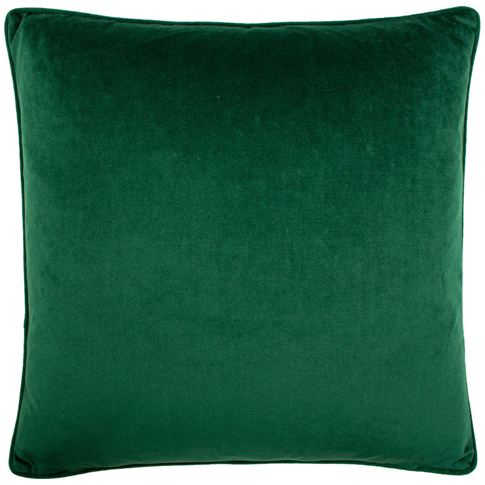 Paoletti Green Giraffe Palm Velvet Cushion Image 3