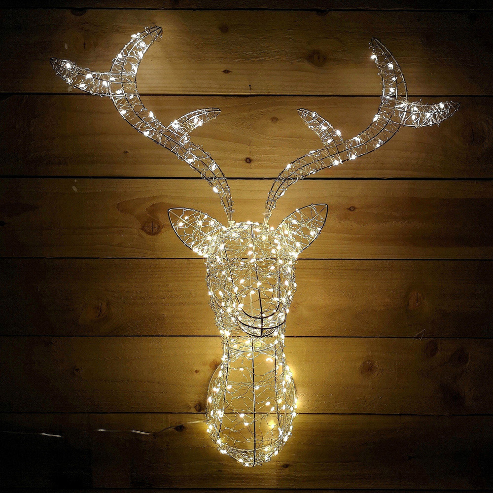 Samuel Alexander Wall Mounted Stag Warm White LED Christmas Decoration Image 5