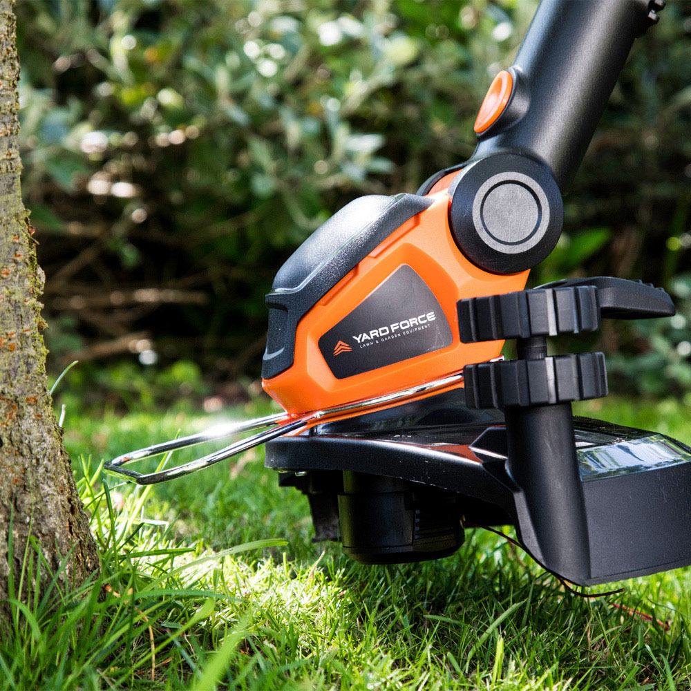 Yard Force LT G30W 40V Cordless 30cm Grass Trimmer with Adjustable Head and Wheel Support Bare Unit Image 3