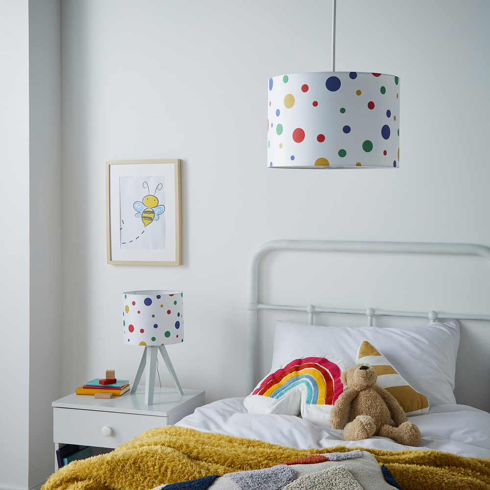 Glow White Dots Tripod Table Light Image 5