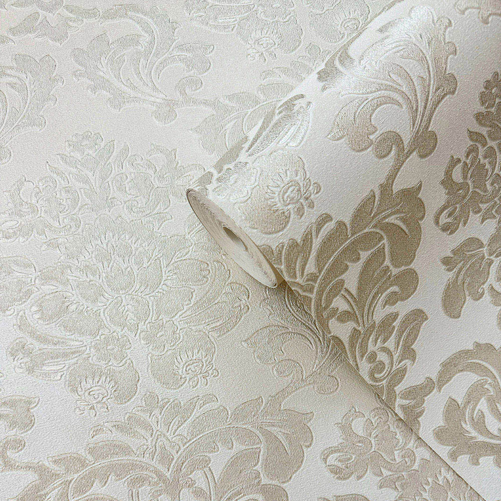 Muriva Adira Damask Gold Wallpaper Image 2