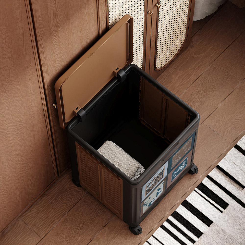Living and Home Retro Foldable Storage Box with Castors Image 7